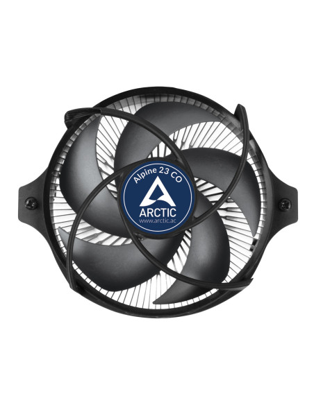 ARCTIC Alpine 23 CO Procesador Refrigerador de aire 9 cm Aluminio, Negro 1 pieza(s)