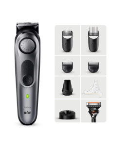 Braun BeardTrimmer 7 BT7420 depiladora para la barba Batería 40 2 cm Plata