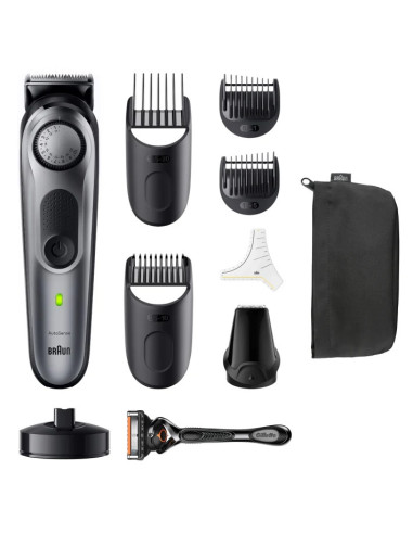 Braun BeardTrimmer 7 BT7420 depiladora para la barba Batería 40 2 cm Plata