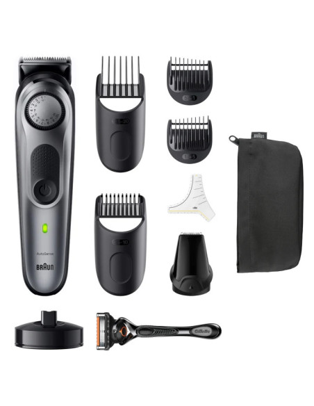 Braun BeardTrimmer 7 BT7420 depiladora para la barba Batería 40 2 cm Plata