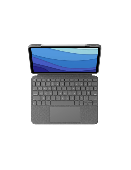 Logitech 920-010142 teclado para móvil QWERTZ Alemán Smart Connector Gris