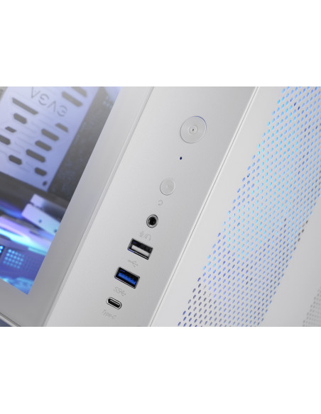 Mars Gaming MC-CURVW Midi Tower Negro, Blanco