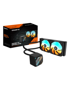 GIGABYTE GAMING 240 Refrigeración Líquida para CPU - 2x120mm Ventiladores ARGB, mecanismo de enclavamiento deslizante,
