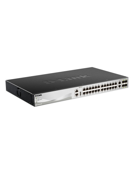 D-Link DGS-3130-30TS Gestionado L3 Gigabit Ethernet (10 100 1000) Negro, Gris