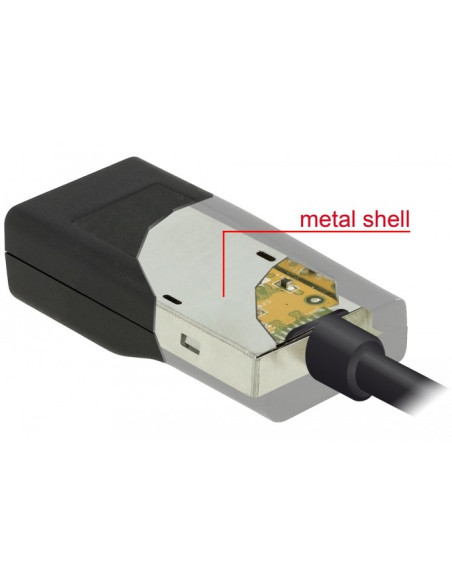 DeLOCK 63923 Adaptador gráfico USB 1920 x 1200 Pixeles Negro