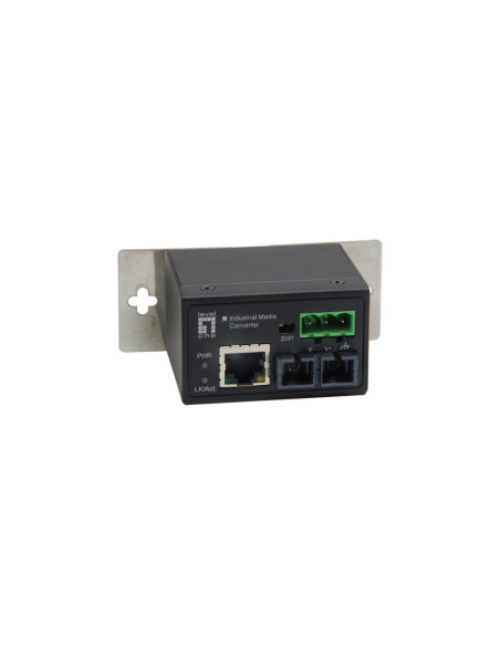 LevelOne IEC-4301 convertidor de medio 100 Mbit s Monomodo Negro