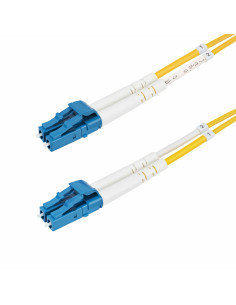 StarTech.com Cable de Fibra Óptica Dúplex LC a LC (UPC) OS2 Monomodo de 1m - 9 125µm - 100G - Resistente a Dobleces - Low