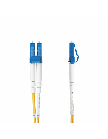 StarTech.com Cable de Fibra Óptica Dúplex LC a LC (UPC) OS2 Monomodo de 1m - 9 125µm - 100G - Resistente a Dobleces - Low