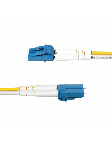 StarTech.com Cable de Fibra Óptica Dúplex LC a LC (UPC) OS2 Monomodo de 1m - 9 125µm - 100G - Resistente a Dobleces - Low