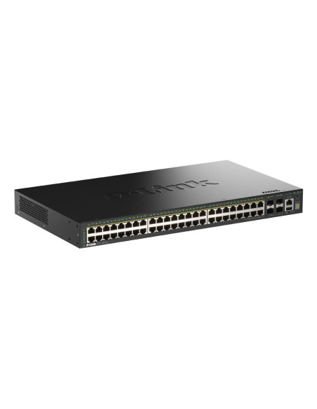 D-Link DGS-1530-52P E switch Gestionado L2 Gigabit Ethernet (10 100 1000) Energía sobre Ethernet (PoE) Negro