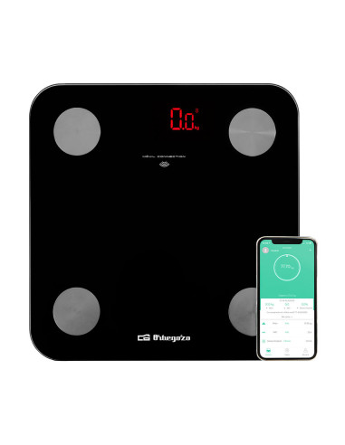 Orbegozo PB 3000 Plaza Negro, Gris Báscula personal electrónica
