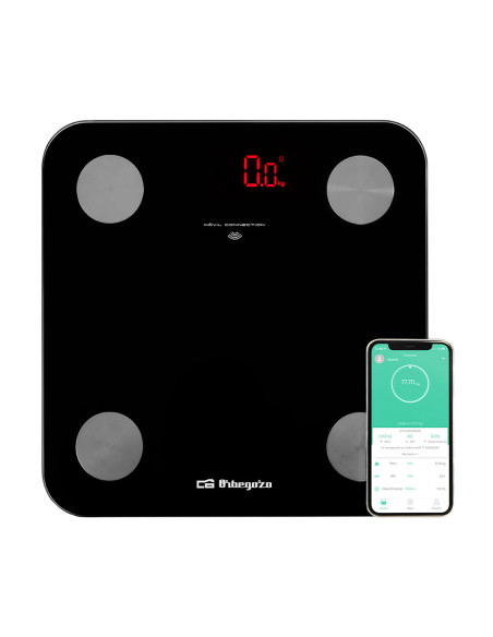 Orbegozo PB 3000 Plaza Negro, Gris Báscula personal electrónica