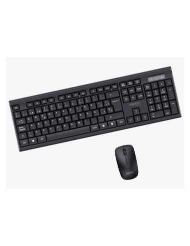 Approx APPMX410 teclado Ratón incluido Hogar RF inalámbrico QWERTY Español Negro