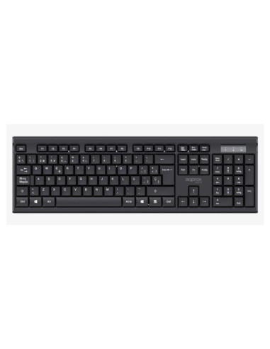 Approx APPMX410 teclado Ratón incluido Hogar RF inalámbrico QWERTY Español Negro