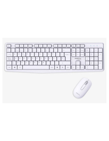 Approx APPMX420W teclado Ratón incluido Hogar   Oficina RF inalámbrico QWERTY Español Blanco