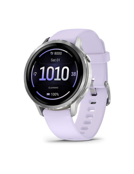 Garmin Venu 4 3,05 cm (1.2") AMOLED 41 mm Digital 390 x 390 Pixeles Pantalla táctil Plata Wifi GPS (satélite)