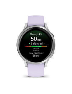 Garmin Venu 4 3,05 cm (1.2") AMOLED 41 mm Digital 390 x 390 Pixeles Pantalla táctil Plata Wifi GPS (satélite) 2