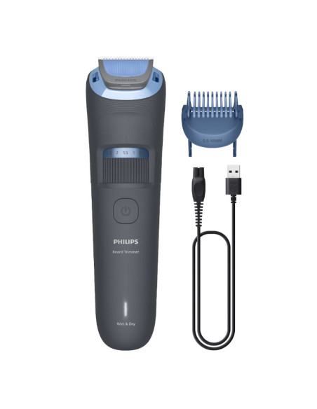 Philips Beard Trimmer 3000 Series BT3617 15 Arreglo de barba con cuchillas de punta redondeada