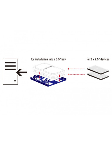 DeLOCK 21335 parte carcasa de ordenador