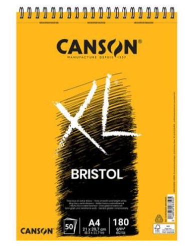 Canson XL Bristol Bloc de hojas de papel para bellas artes 50 hojas