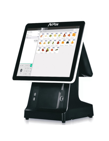 AVPos AVP-K6000B-I5-8128P Terminal Punto Venta (TPV) 38,1 cm (15") 1024 x 768 Pixeles Pantalla táctil