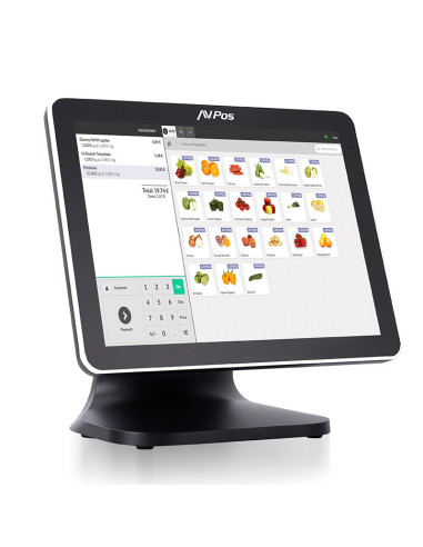 AVPos AVP-K5000B-N1-8128 Terminal Punto Venta (TPV) N100 38,1 cm (15") 1024 x 768 Pixeles Pantalla táctil