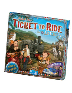 Asmodee DW720138 juego de tablero ¡Aventureros al Tren! Iberia y Corea del Sur Juego de mesa Estrategia