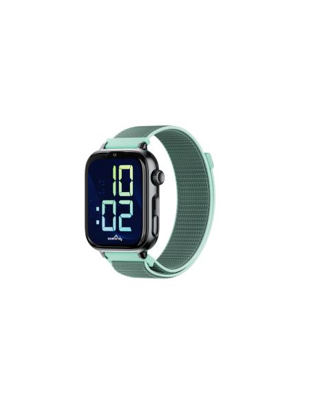 SaveFamily SaveWatch Plus 2 Reloj Inteligente para niños 4G Esfera Negra Correa Tela Ocean