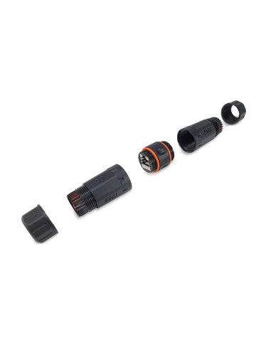 Equip 221162 cambiador de género para cable RJ-45 Negro, Naranja