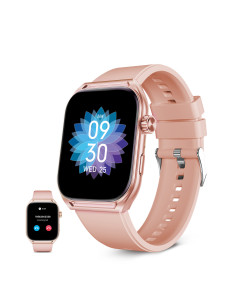 Ksix Smartwatch Urban Move, Pantalla AMOLED 2.06", Autonomía 5 días, Modo deporte y salud, Manos libres, IP67, Rosa