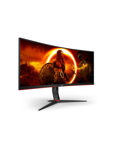 AOC G2 CU34G2XP pantalla para PC 86,4 cm (34") 3440 x 1440 Pixeles UltraWide Quad HD LED Negro, Rojo