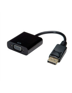 VALUE 12.99.3136 adaptador de cable de vídeo 0,2 m VGA (D-Sub) DisplayPort Negro
