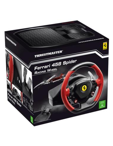 Thrustmaster Ferrari 458 Spider Negro, Rojo USB Volante + Pedales Xbox One