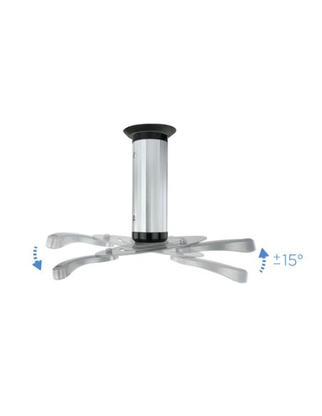 TooQ SOPORTE UNIVERSAL DE TECHO GIRATORIO 360º PARA PROYECTOR PLATA