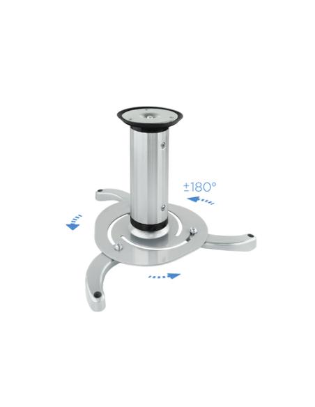 TooQ SOPORTE UNIVERSAL DE TECHO GIRATORIO 360º PARA PROYECTOR PLATA