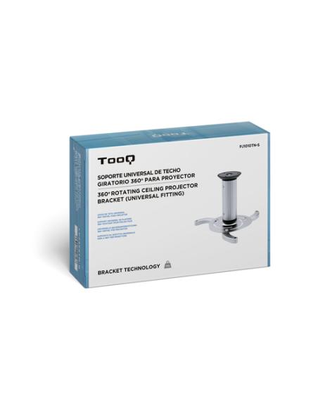 TooQ SOPORTE UNIVERSAL DE TECHO GIRATORIO 360º PARA PROYECTOR PLATA