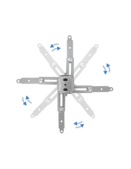 TooQ SOPORTE UNIVERSAL INCLINABLE DE TECHO PARA PROYECTOR PLATA
