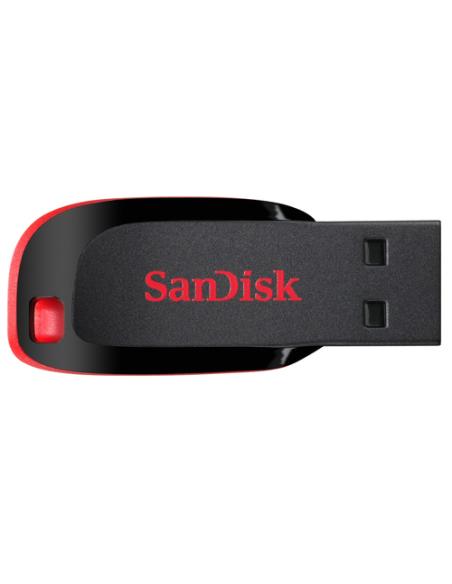 SanDisk Cruzer Blade unidad flash USB 64 GB USB tipo A 2.0 Negro, Rojo