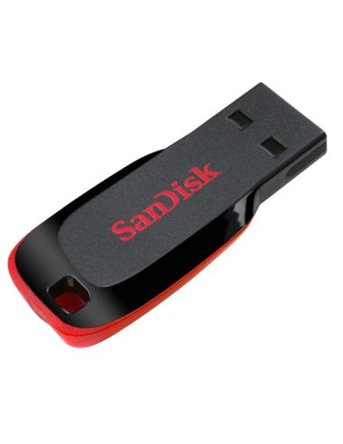 SanDisk Cruzer Blade unidad flash USB 64 GB USB tipo A 2.0 Negro, Rojo