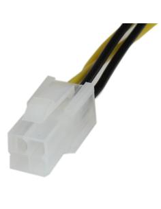 StarTech.com Cable 20cm Extensión Alargador Alimentación Corriente Placa Base ATX12V 4 Pines P4 - Macho a Hembra 2