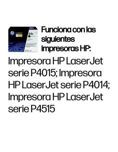 HP Cartucho de tóner original LaserJet 64A negro
