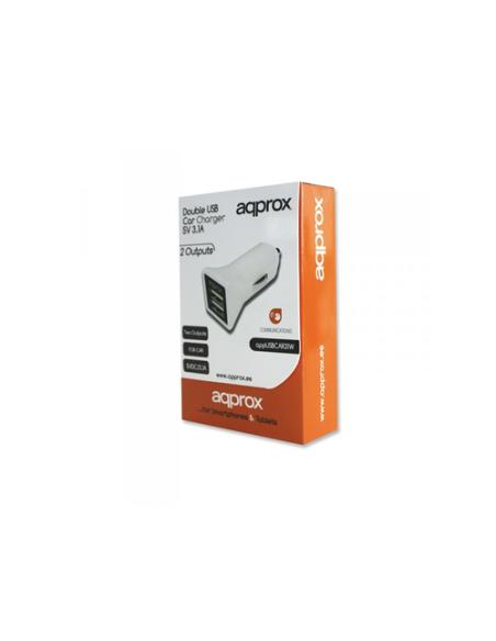 Approx APPUSBCAR31W cargador de dispositivo móvil GPS, Auriculares, Teléfono móvil, Smartphone, Reloj inteligente, Tableta, Telé