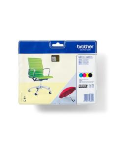 Brother LC-229XLVALBP cartucho de tinta 4 pieza(s) Original Negro, Cian, Magenta, Amarillo