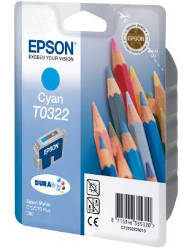 Epson Pencils Cartucho T0322 cian