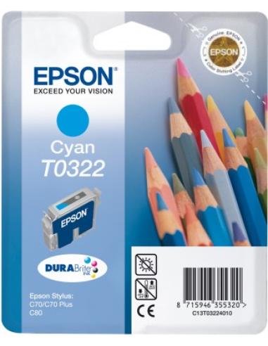 Epson Pencils Cartucho T0322 cian