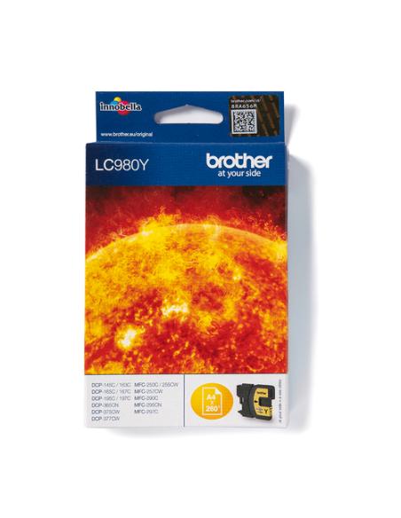 Brother LC980Y cartucho de tinta 1 pieza(s) Original Amarillo