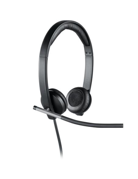 Logitech 981-000519 auricular y casco Auriculares Alámbrico Diadema Oficina/Centro de llamadas USB tipo A Negro, Plata