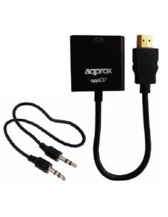 Approx appC17 HDMI tipo A (Estándar) VGA (D-Sub) + 3,5mm Negro 2
