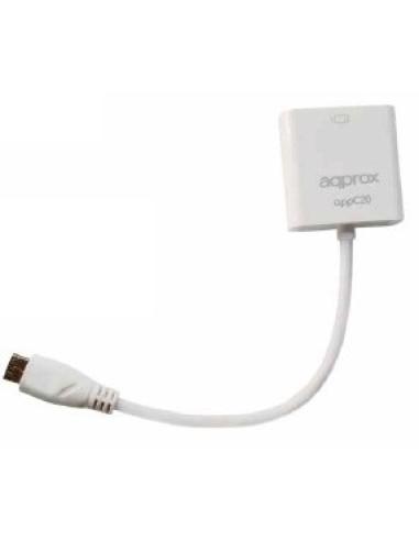 Approx appC20 VGA (D-Sub) HDMI Type C (Mini) Blanco