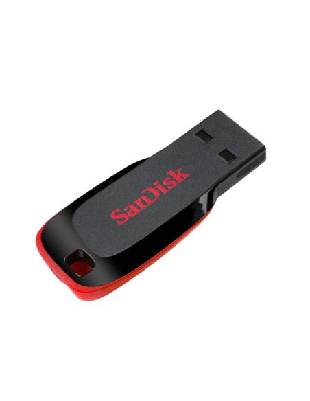SanDisk Cruzer Blade unidad flash USB 128 GB USB tipo A 2.0 Negro, Rojo